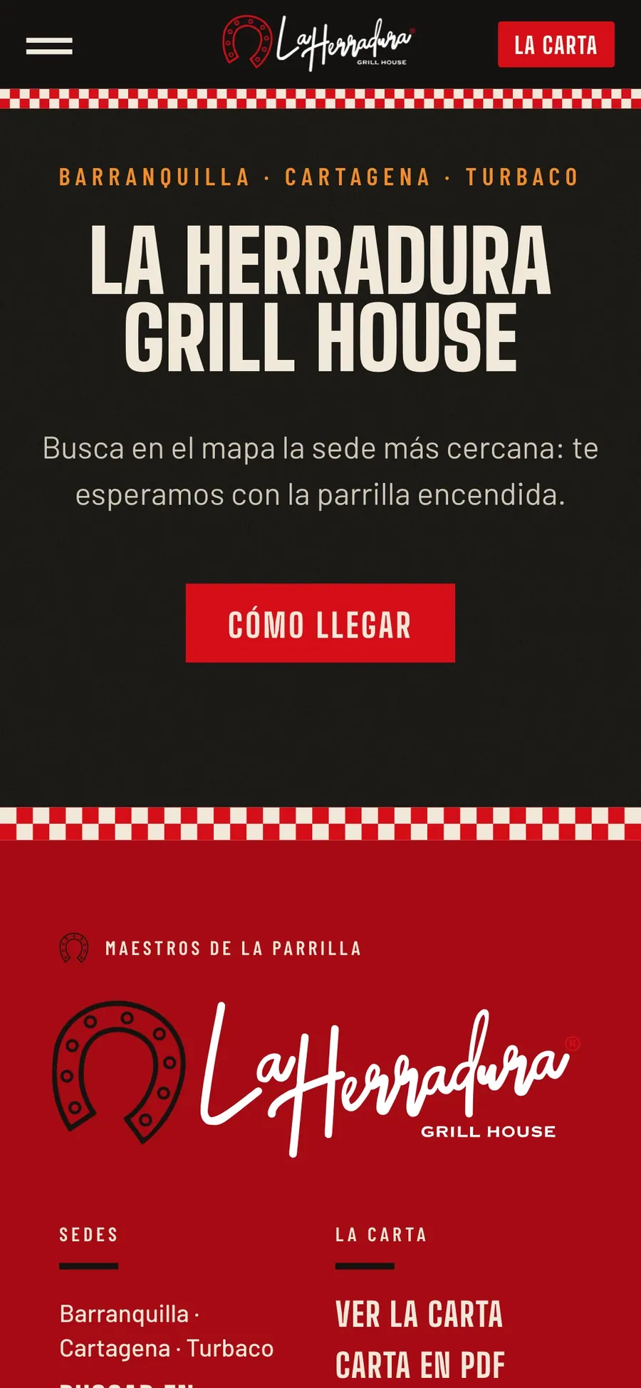 Sedes y contacto en el celular