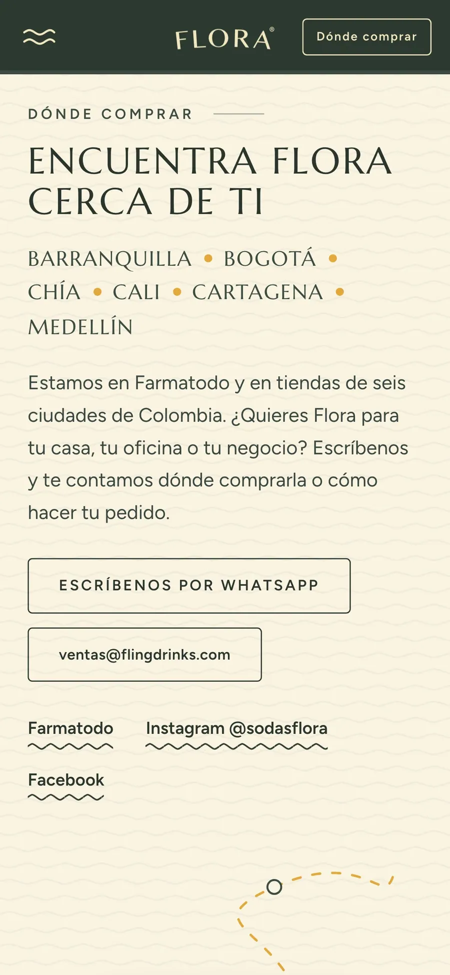 Dónde comprar, en el celular